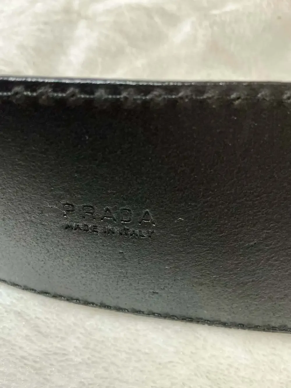 Prada Leather Belt Size 85/34 Black